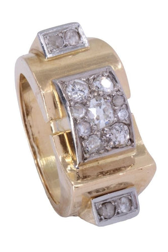 Bague 54 BAGUE TANK DIAMANTS 58 Facettes 074311