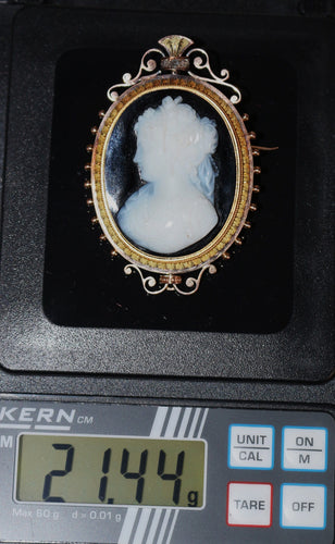Broche Broche Camée Sur Onyx Napoléon III 58 Facettes 556