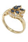 Bague 51 Bague moderne, saphirs, diamants 58 Facettes 063311