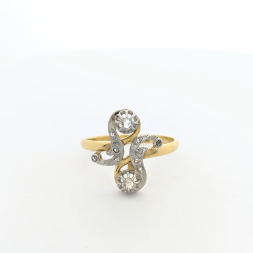 Bague 54 Bague 2 ors et diamants 58 Facettes 27193