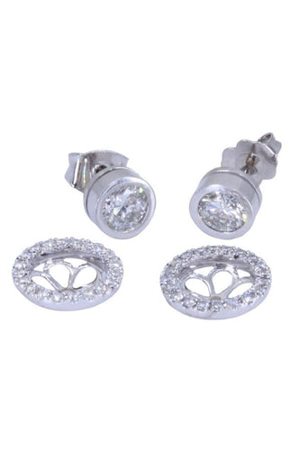 Boucles d'oreilles CLOUS DIAMANTS 1.30 CARATS 58 Facettes 072481