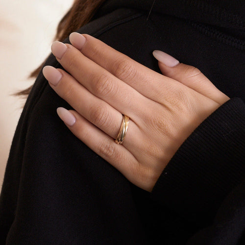 Bague 51.5 CARTIER - Bague Trinity 7 anneaux 58 Facettes EL2-123