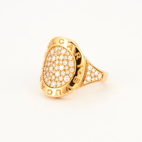 Bague BULGARI - Bague Pavage Diamants 58 Facettes