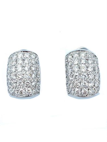 Boucles d'oreilles PIAGET - Boucles d’oreilles or blanc et diamants 58 Facettes