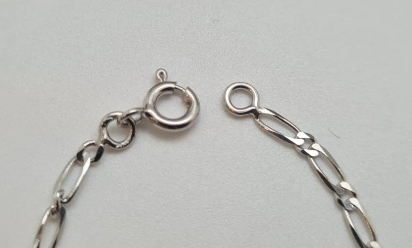 Bracelet Gourmette en Or Blanc 58 Facettes