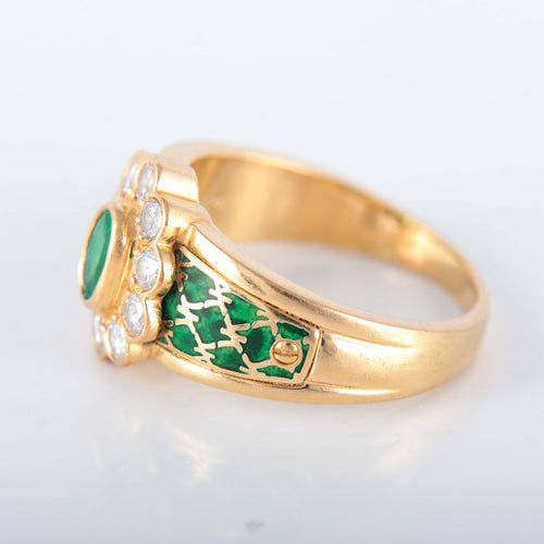 Bague KORLOFF bague marguerite émeraude 58 Facettes