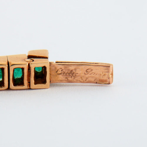 Bracelet CARTIER - Bracelet ligne Emeraudes 58 Facettes