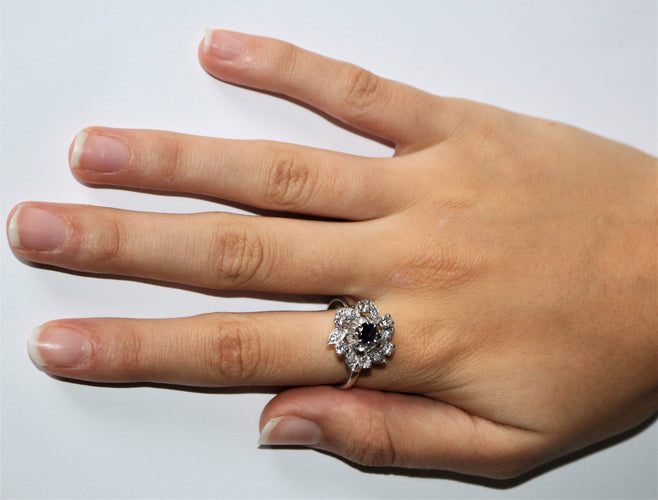 Bague Bague Fleur Tourbillon Diamants 58 Facettes