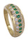 Bague 59 Bague jonc Or jaune Emeraude Diamant 58 Facettes 078101