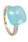 Bague BAGUE MODERNE TOURMALINE PARAIBA ET DIAMANTS 58 Facettes 063901