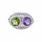 Bague Bague Améthyste et Péridot 58 Facettes