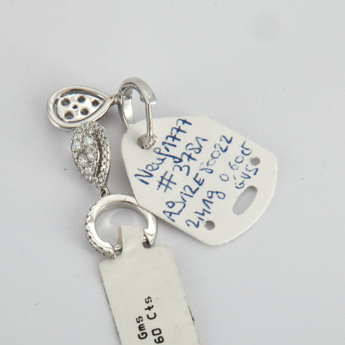 Boucles d'oreilles Boucles d'oreilles en Or blanc & diamants 58 Facettes