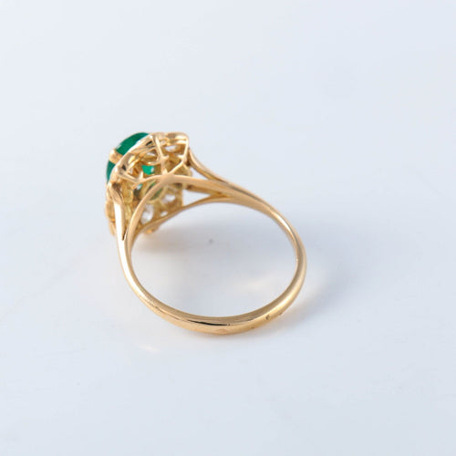 Bague 53 Bague or, diamants et émeraude 58 Facettes