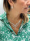 Collier Parure en or jaune, rose et blanc oxydes de zirconium 58 Facettes