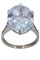 Bague 55 Bague Or blanc Aigue-marine 58 Facettes 082581