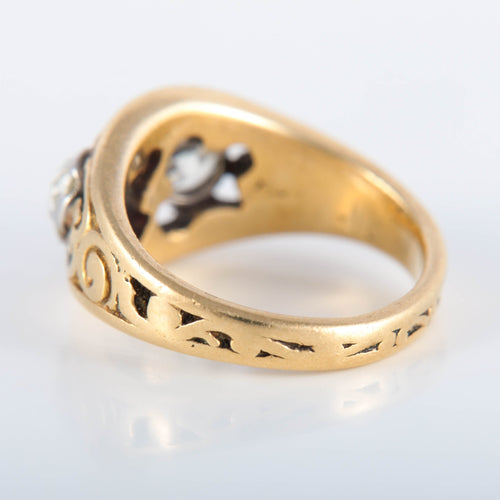 Bague Bague à motifs Diamants 58 Facettes 220423