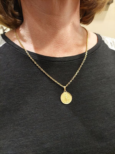 Collier Médaille vierge ancienne 58 Facettes 053141