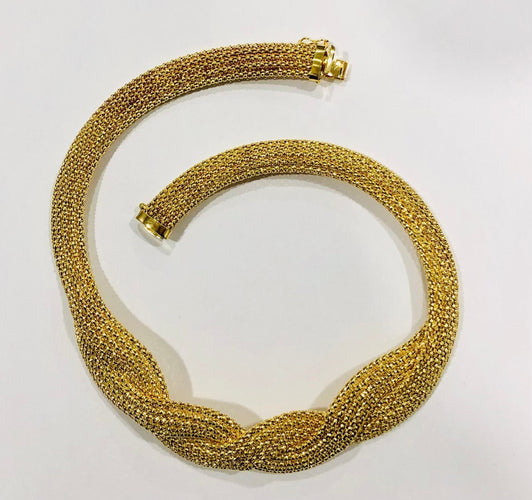 Collier Lumineux collier tressé or jaune 58 Facettes