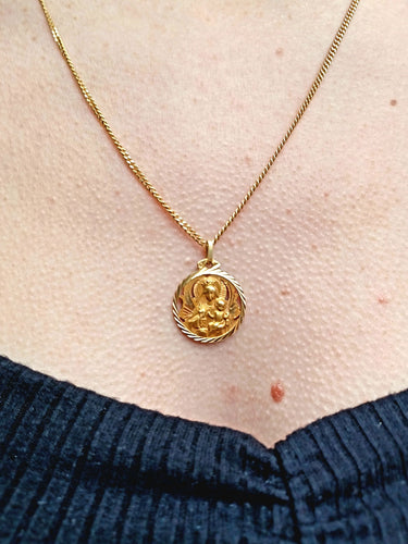 Pendentif Médaille Scapulaire En Or 58 Facettes 3101/1