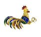 Broche Broche « Coq » or jaune et email 58 Facettes