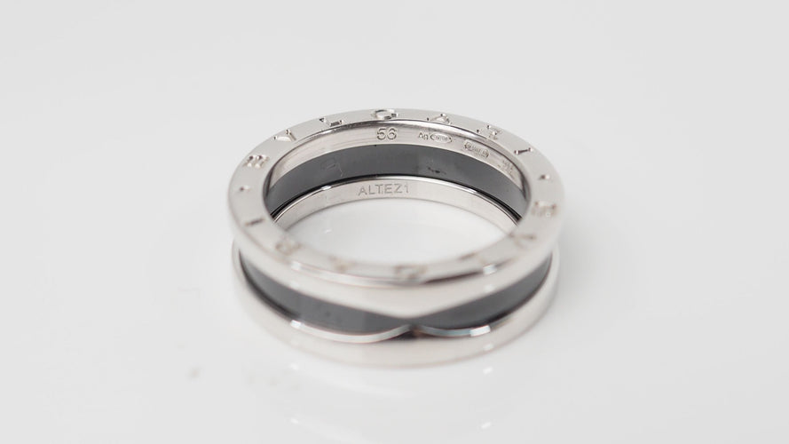 Bague 56 Bague Bulgari Argent Céramique 58 Facettes 32445