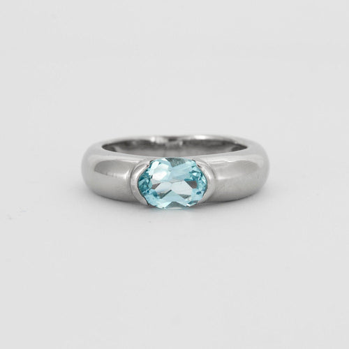 Bague 54 BAGUE DEMI JONC TOPAZE 58 Facettes