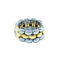 Bague Chopard. Collection Happy Diamonds, bague or jaune et acier 58 Facettes