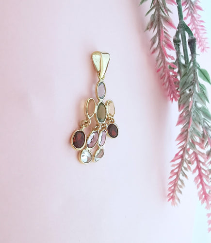 Pendentif Pendentif Arlequin Pierres fines 58 Facettes AA 1616