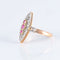 Bague 58 Bague Marquise deux ors 58 Facettes JE203