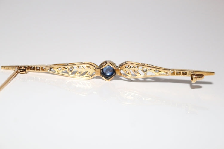 Broche Broche-barrette 1900 Art Nouveau 58 Facettes 498