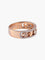 Bague Demi Alliance Or rose, sertie de diamants 58 Facettes