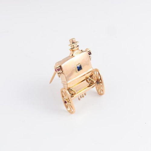 Broche Broche Carrosse attribuée à Mellerio 58 Facettes