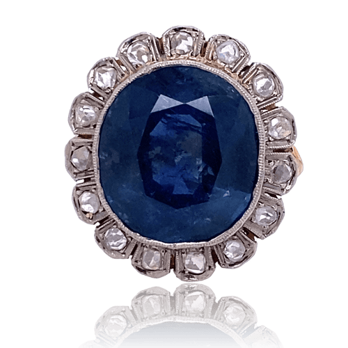 Bague 52 Bague Marguerite Saphir & Diamants 58 Facettes BAJA01