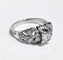 Bague 56.5 Bague 1930 Or gris Diamants 58 Facettes 1-981/2