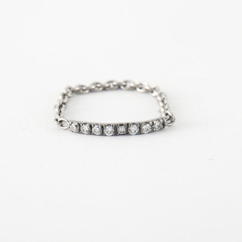 Bague 53 Bague Chaîne diamants 58 Facettes