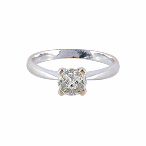 Bague 57 Bague Style Solitaire 58 Facettes