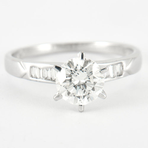 Bague 55 Bague en Or Blanc & diamants 58 Facettes