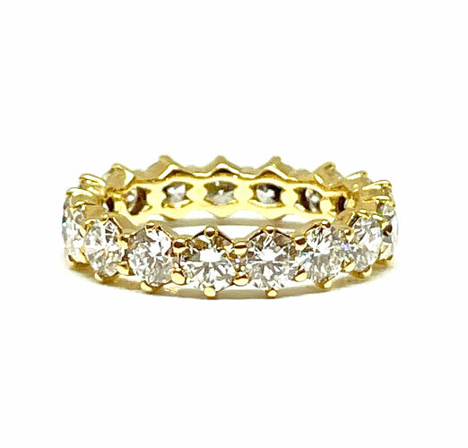 Bague Alliance prestige or jaune et diamants 58 Facettes