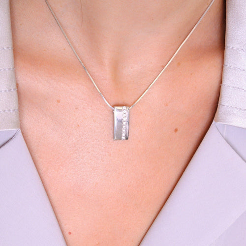 Collier Collier pendentif géométrique Diamants 58 Facettes EL2-03