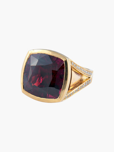 Bague 52 Bague Grenat Diamants 58 Facettes