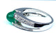 Bague 52 Bague émeraude cabochon diamants 58 Facettes AB250