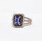 Bague 55.5 Bague or rose Tanzanite et diamants 58 Facettes 1-828/2