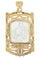 Pendentif MÉDAILLE VIERGE A L'ENFANT AU SCAPULAIRE ART-NOUVEAU 58 Facettes 039061