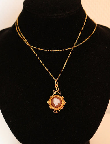 Collier Collier Pendentif Camée Cornaline 58 Facettes 559