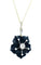 Pendentif Pendentif vers 1900 or, onyx et diamants 58 Facettes