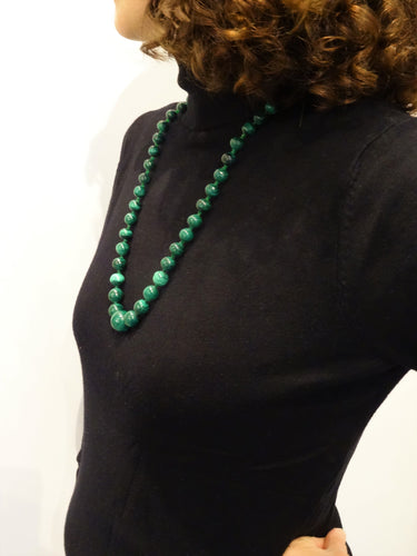 Collier Collier en malachite en chute 58 Facettes