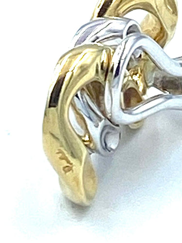 Boucles d'oreilles POMELLATO. Boucles d'oreilles 2 ors 18K 58 Facettes