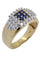 Bague 56 BAGUE PAVAGE SAPHIRS ET DIAMANTS 58 Facettes 057021