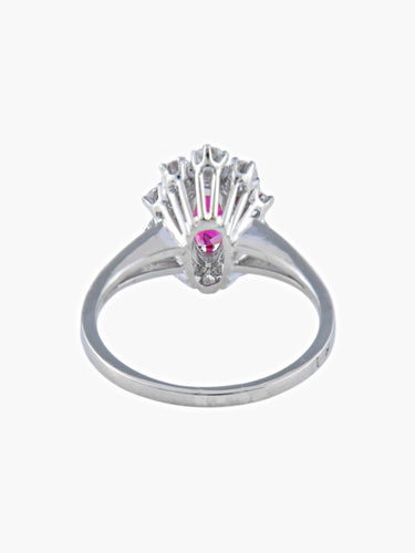 Bague 55 Bague Marquise Rubis synthétique 58 Facettes