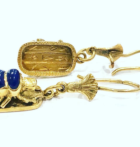 Boucles d'oreilles Boucles d’oreille en Or jaune & lapis-lazuli 58 Facettes